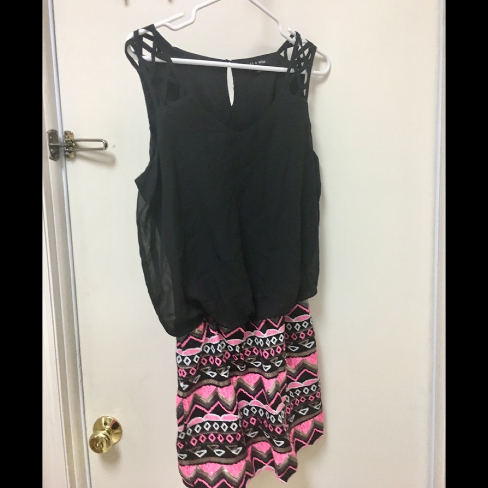 Dress semi formal black sequins party